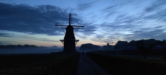 Sunrise at the mill near Ommen